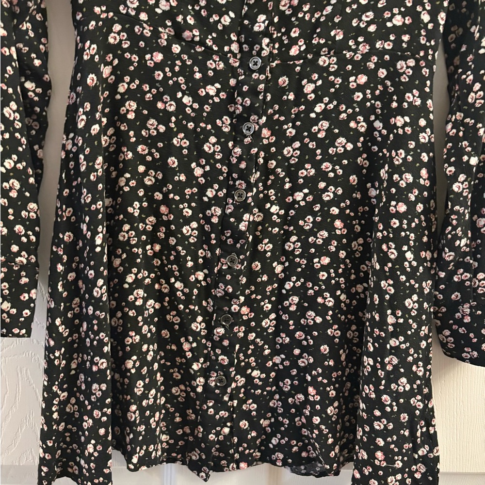 Floral Long Sleeve Dress Wild Fable Dress - Picture 3 of 6